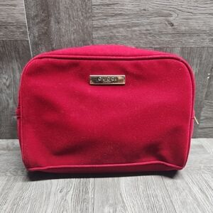 Gucci Parfums Red Velvet Cosmetic Pouch Authentic Make Up Bag